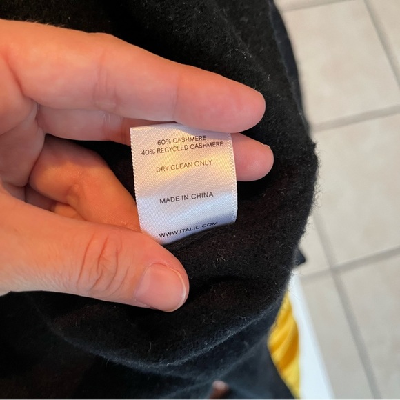 MADE FOR ITALIC quinn cashmere sweater hoodie medium - Picture 10 of 11